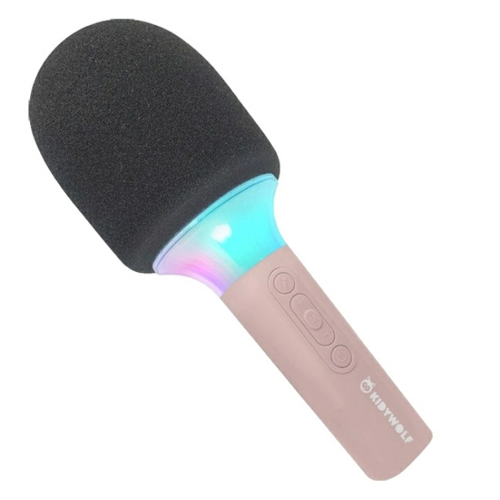 Mikrofon Bluetooth mit Licht rosa - KIDYWOLF